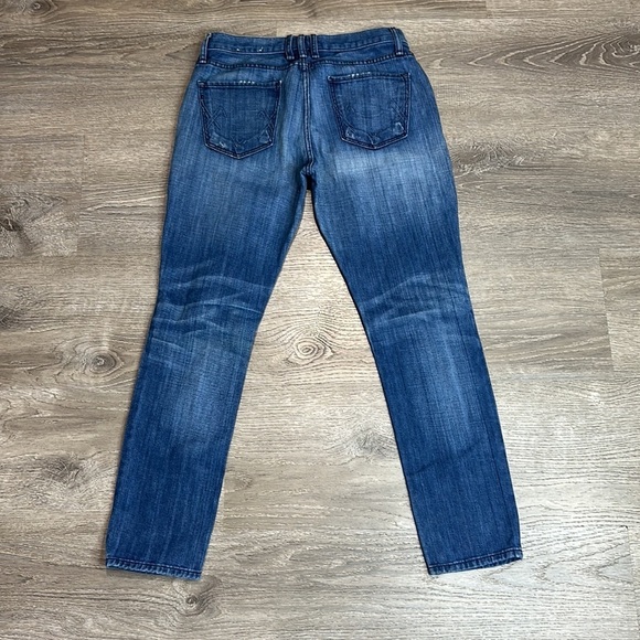 McGuire Denim Women’s Mid-Rise Distressed Straight Leg Jeans Blue Sz 24 - Picture 7 of 12